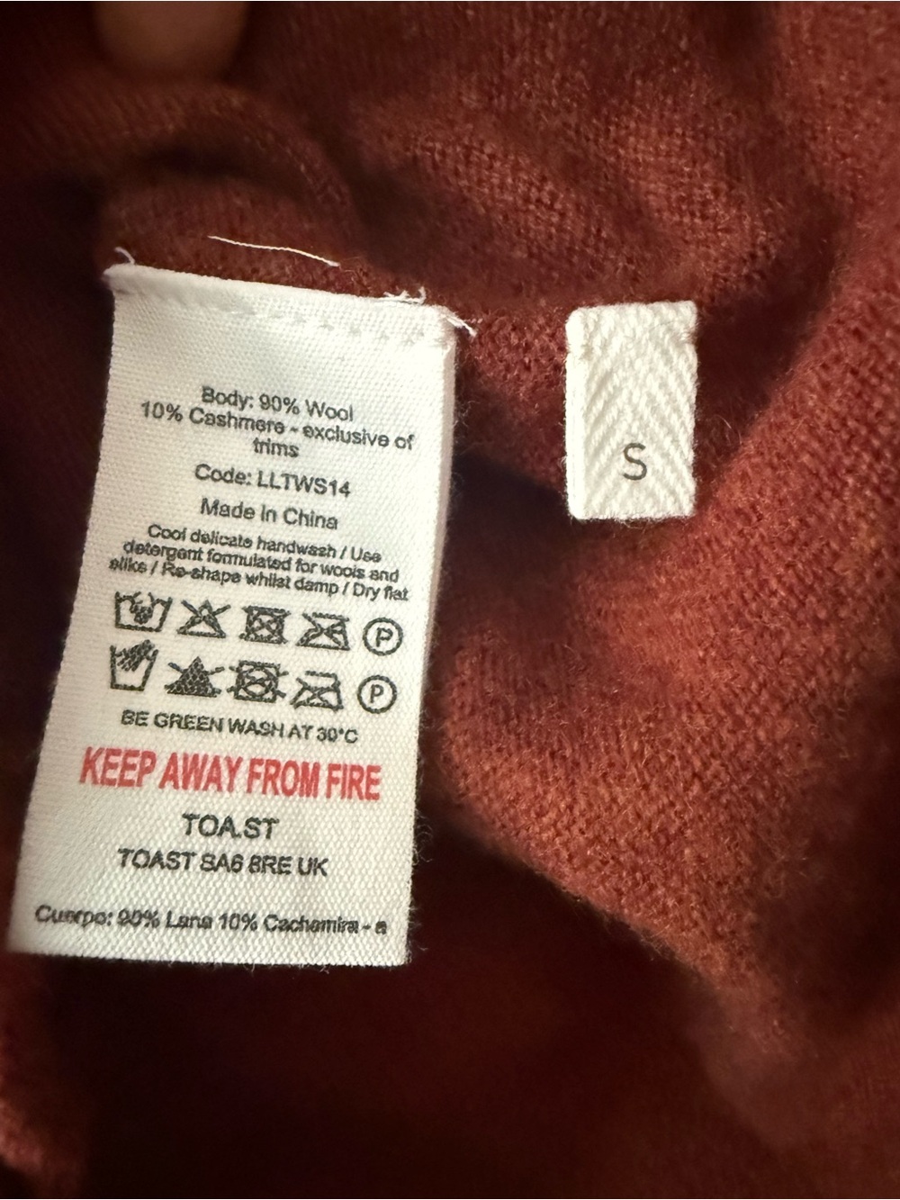 Toast Wool-Cashmere Neat Cardigan - Picture 6 of 6